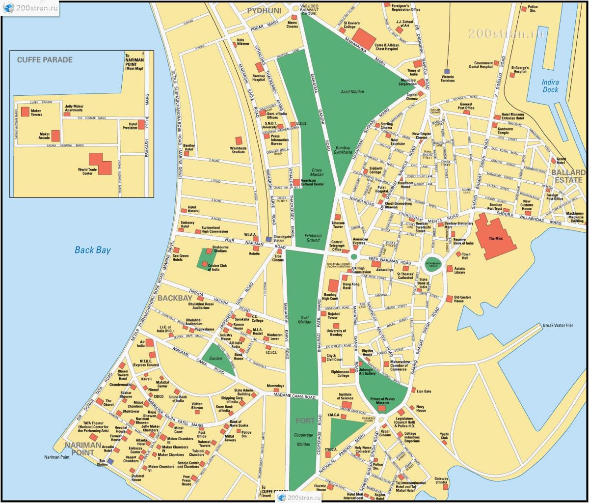 Mumbai - Bombay streets map